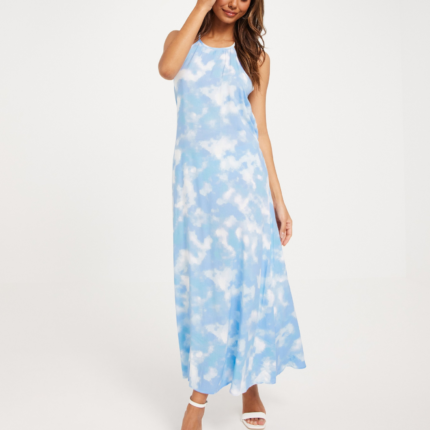 ONLNOVA LIFE S/L JOY LONG DRESS AOP