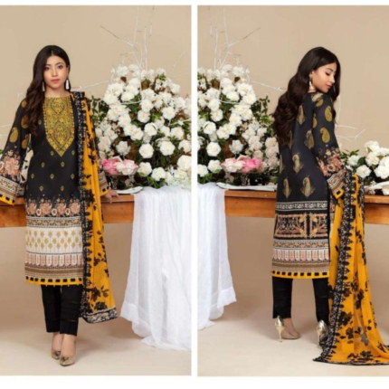 Jade Firdous Urbane Luxury Festive Lawn Collection Vol Lawn Cotton P