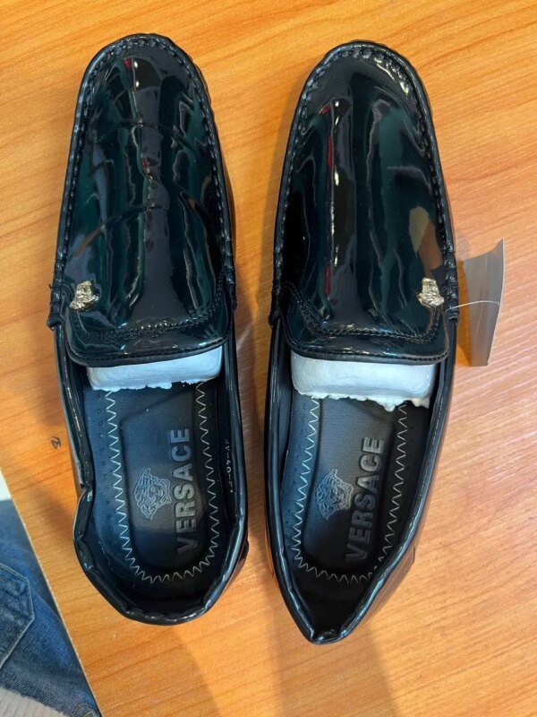 Versace Mirror Boat Shoes - Luxury Meets Comfort
