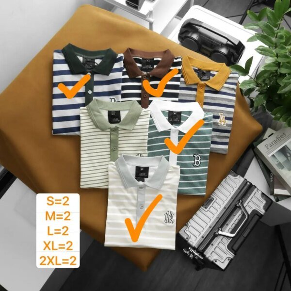 Stylish MLB Stripe Polo - Perfect for Game Days and Everyday Wear